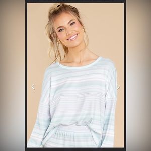 NWT Red Dress Boutique | Z SUPPLY Skylar Lavender Ash Striped shirt Size S/P